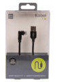 USB-A til lightning-kabel med 90-graders plugg – 1 meter